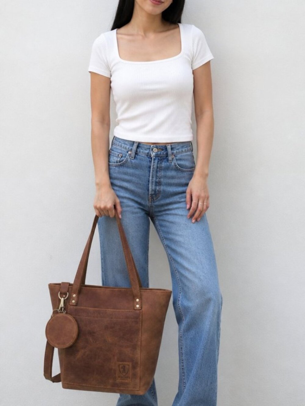 Berliner Bags  Vintage Genuine Leather Tote Bag Verona, Handbag, Large Shopper